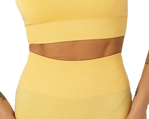 Fitness short set Yellow