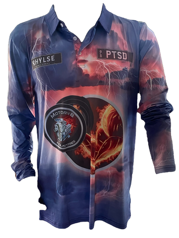 PTSD Long Sleeve Motorsport Shirt front