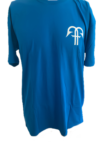 Short sleeve cotton T Artic Blue Hook