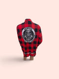 Flanno red long sleeve