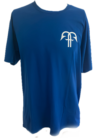 Short sleeve cotton T Royal Blue Skull